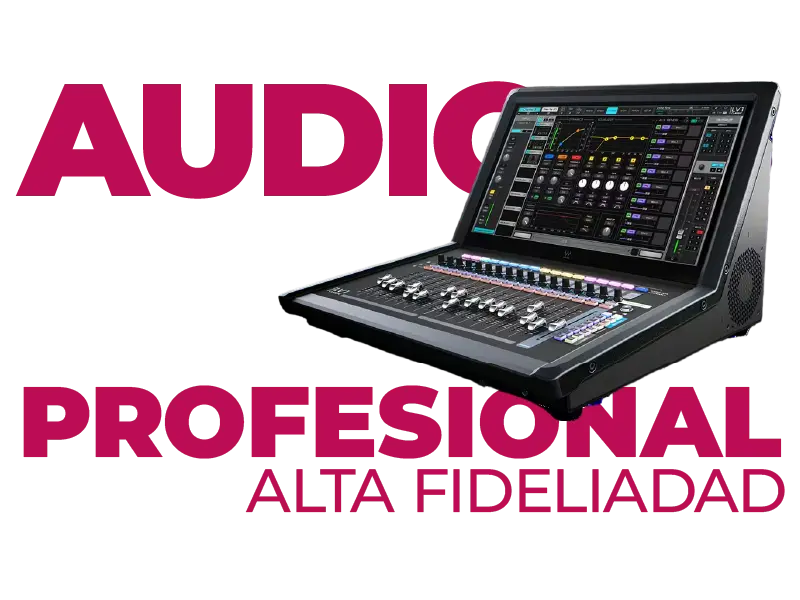 Consola de audio profesional de alta fidelidad